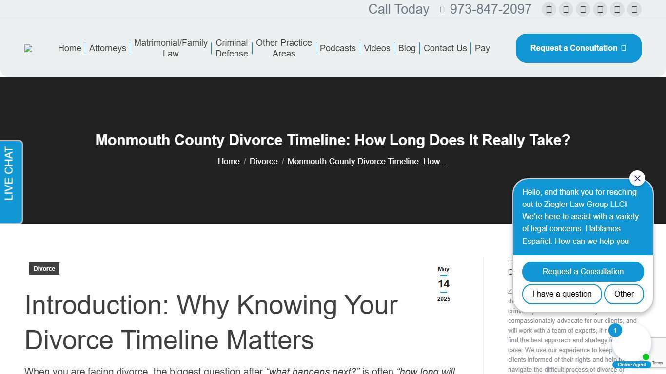 Monmouth County Divorce Timeline: How Long Does It Really Take? - Ziegler Attorneys | Media-Recognized Divorce Lawyer in NY & NJ