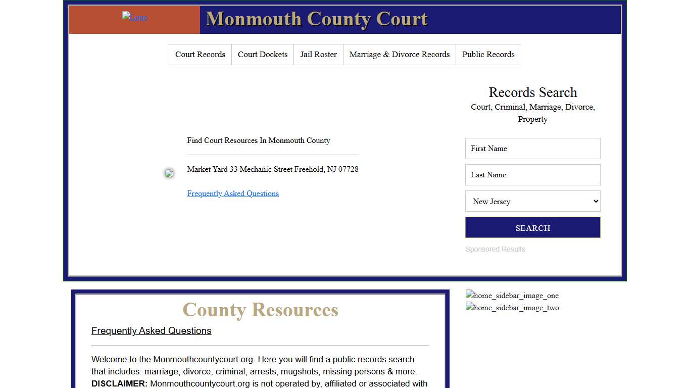 Monmouth County Court | County Records